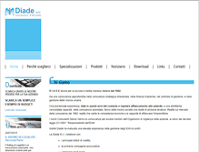 Tablet Screenshot of diadesrl.com